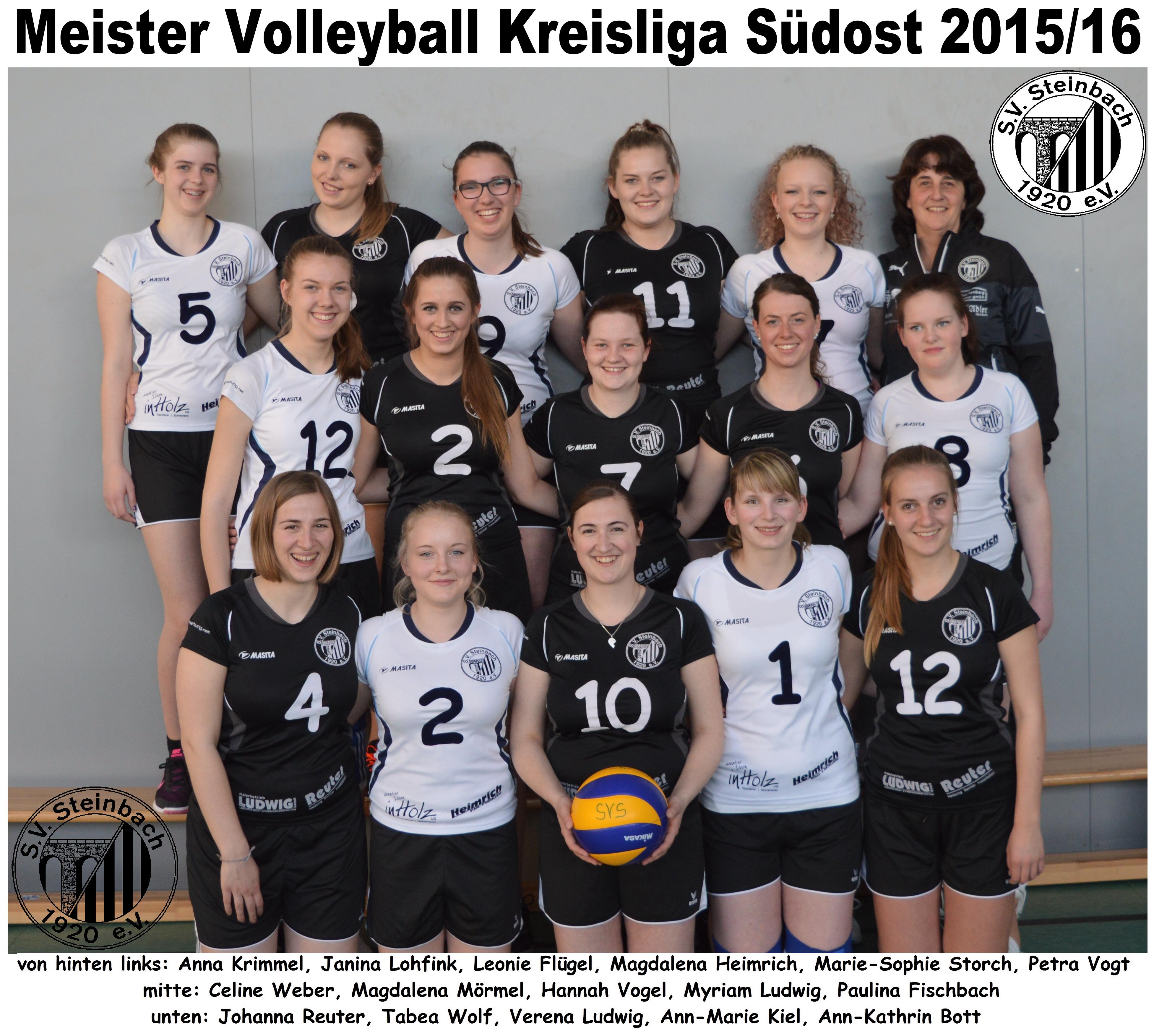 Volleyball Meisterbild 2015-16